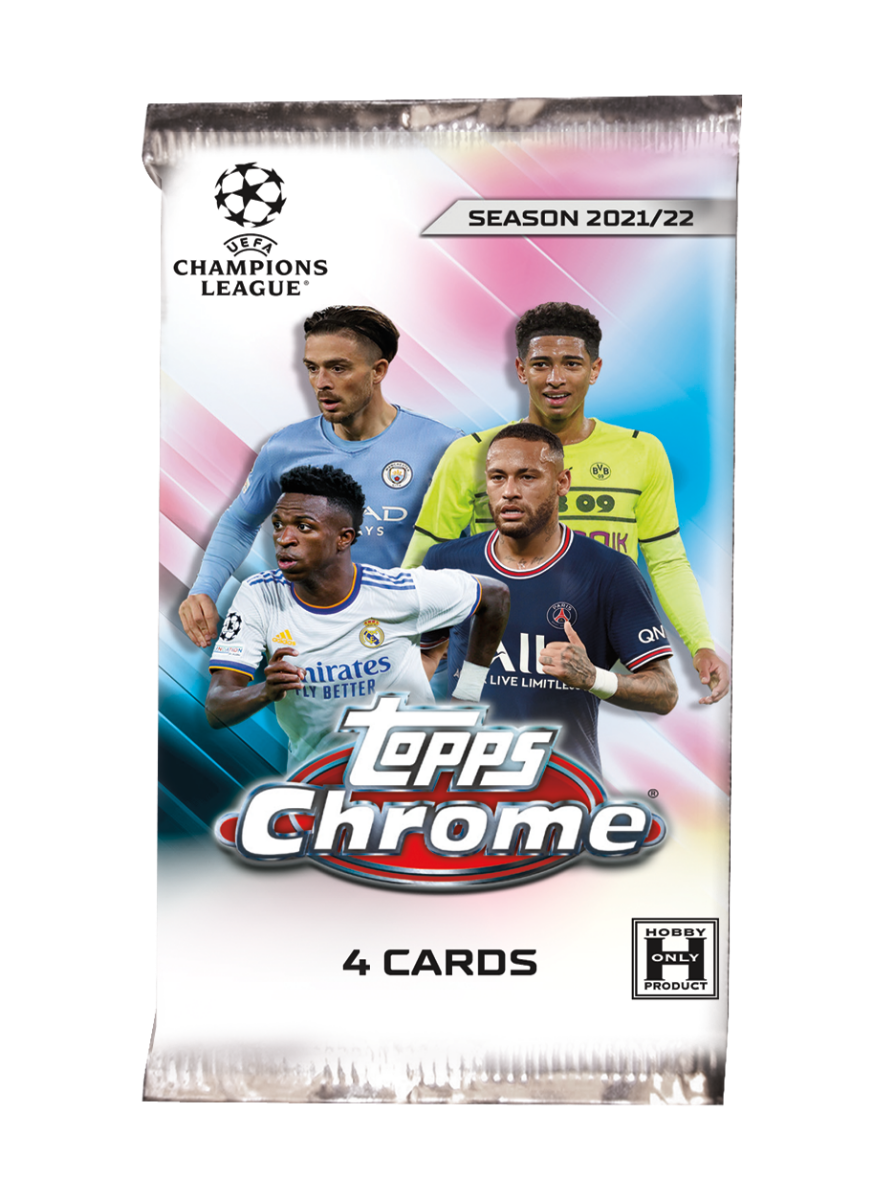 2021-22 Topps UEFA Champions League Chrome Soccer Hobby BOX LITE