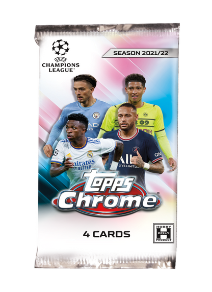 2021-22 Topps UEFA Champions League Chrome Soccer Hobby BOX LITE